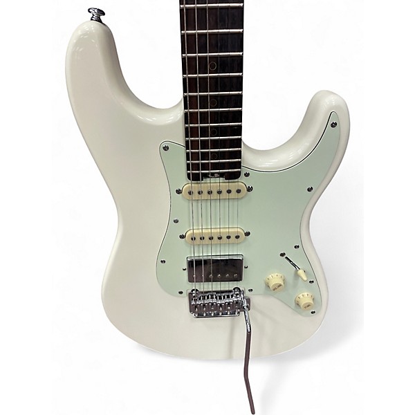Used Schecter Guitar Research Nick Johnston Arctic White Solid Body Electric Guitar