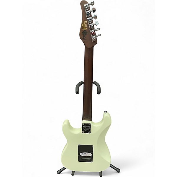 Used Schecter Guitar Research Nick Johnston Arctic White Solid Body Electric Guitar