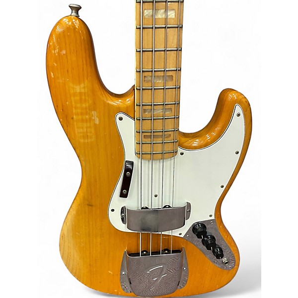 Vintage 1974 Fender Jazz Bass Natural Electric Bass Guitar