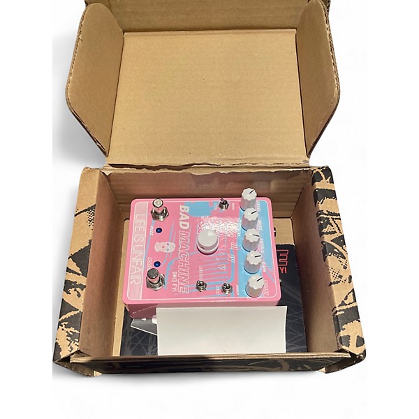 Used Life Is Unfair Bad Machine REVERB EXCLUSIVE Pink/Blue/White Effect Pedal