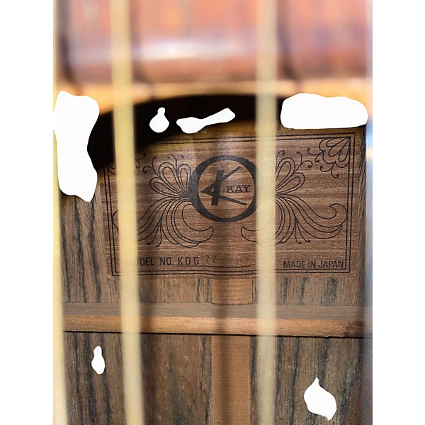 Vintage 1970s Kay KDG 77 Antique Natural Acoustic Guitar