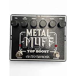 Used Electro-Harmonix Metal Muff Distortion With Top Boost Effect Pedal