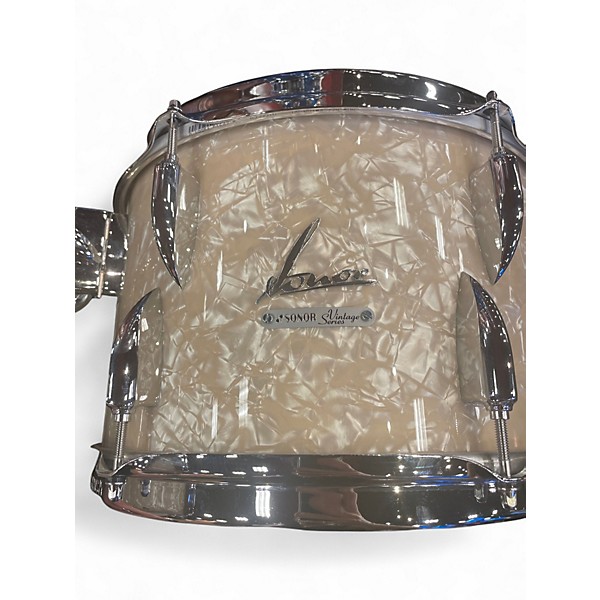 Used Sonor 3 Piece vintage series white marine pearl  Drum Kit