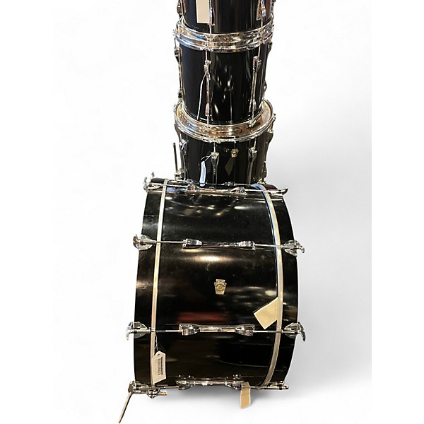 Used Ludwig 4 Piece Classic Maple Black Drum Kit