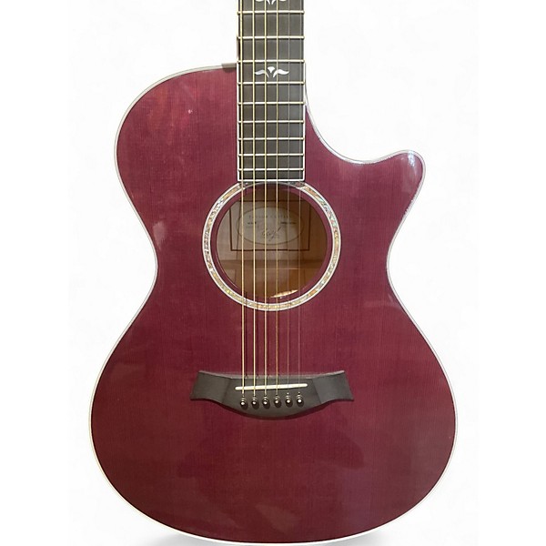 Used Taylor 612-CE Burgundy Acoustic Electric Guitar
