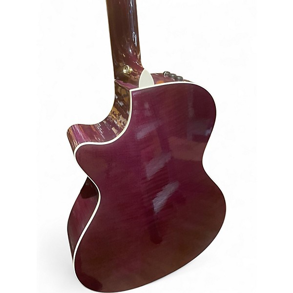 Used Taylor 612-CE Burgundy Acoustic Electric Guitar