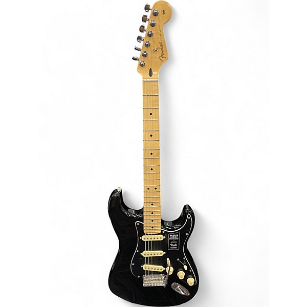 Used 2022 Fender Player Stratocaster Black Solid Body Electric Guitar