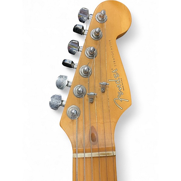 Used Fender American Standard Stratocaster Black Solid Body Electric Guitar