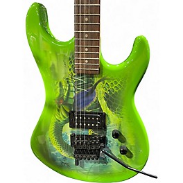 Used Kramer Snake Sabo Baretta Outfit Electric Guitar Green Green Solid Body Electric Guitar