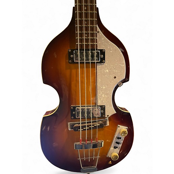 Used Hofner B-Bass HI-Series 2 Tone Sunburst Electric Bass