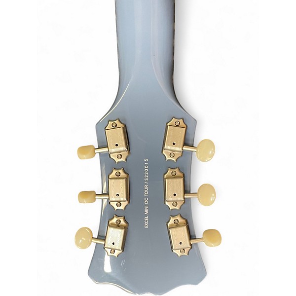 Used D'Angelico Excel Mini DC Tour Slate Blue Hollow Body Electric Guitar