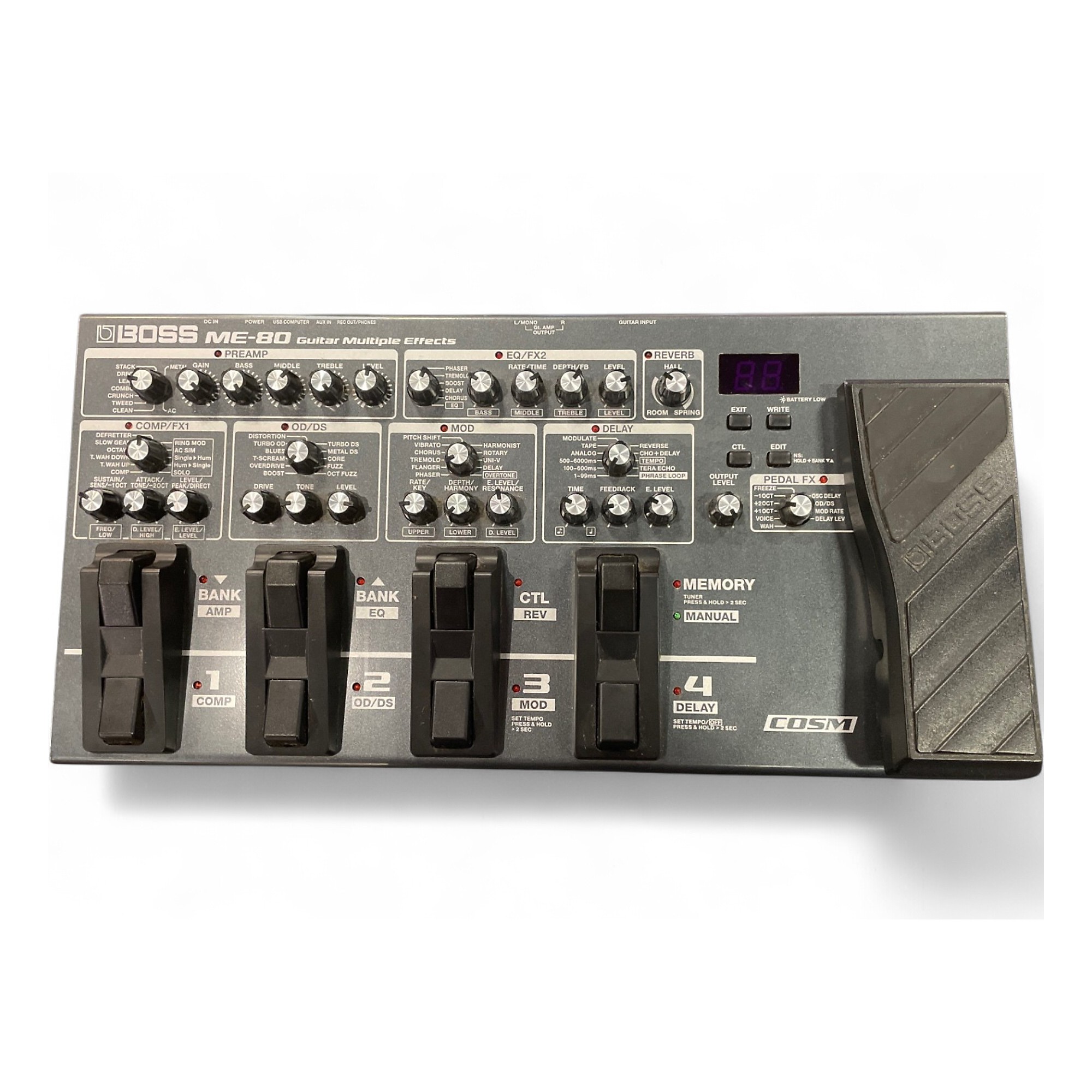 Used BOSS ME80 Guitar Multi Effect Processor | Guitar Center