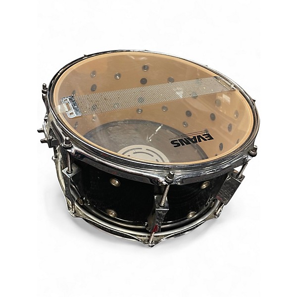 Used Pork Pie 13in Little Squealer Snare vented Silver Sparkle Drum
