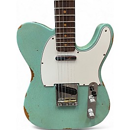Used 2022 Fender LTD 61 Telecaster Relic Aged Daphne Blue Sparkle Solid Body Electric Guitar