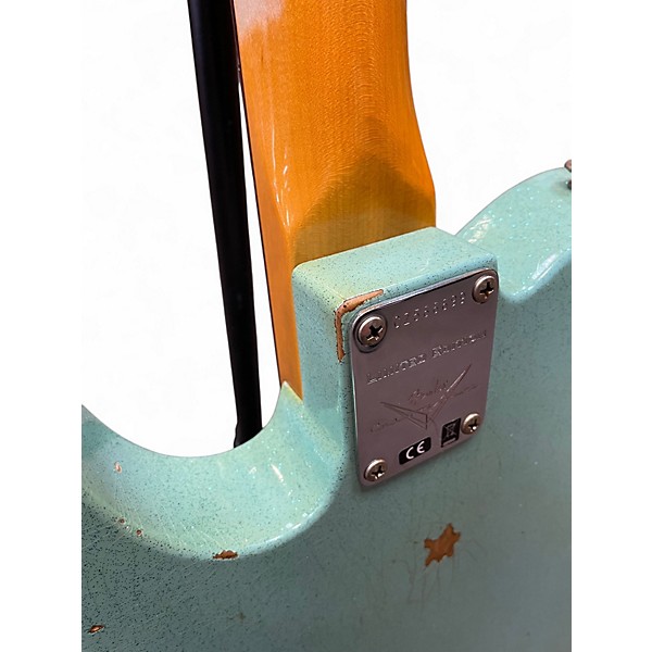 Used 2022 Fender LTD 61 Telecaster Relic Aged Daphne Blue Sparkle Solid Body Electric Guitar