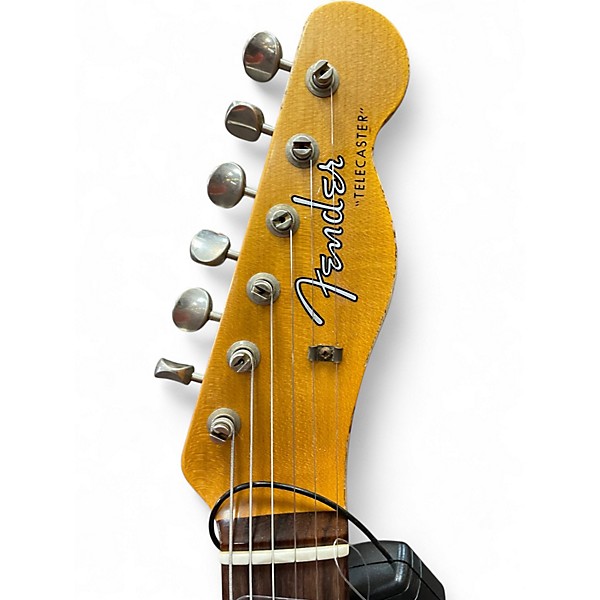 Used 2022 Fender LTD 61 Telecaster Relic Aged Daphne Blue Sparkle Solid Body Electric Guitar