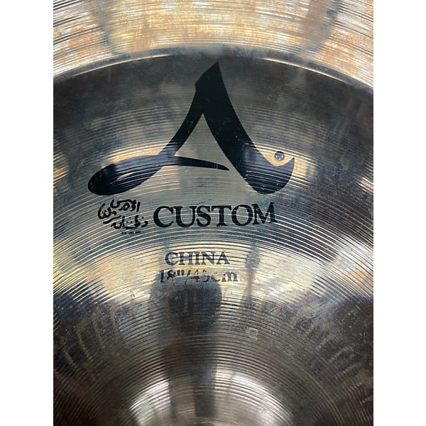Used Zildjian 18in A Custom China Cymbal