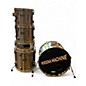 Used Pearl 5 Piece Export Chrome Silver Drum Kit thumbnail