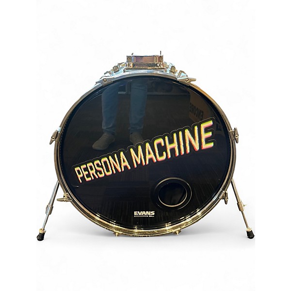 Used Pearl 5 Piece Export Chrome Silver Drum Kit
