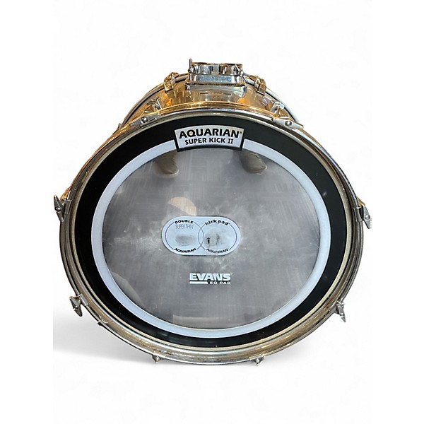 Used Pearl 5 Piece Export Chrome Silver Drum Kit