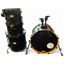 Used Pearl 5 Piece Vision SST Birch Black Drum Kit
