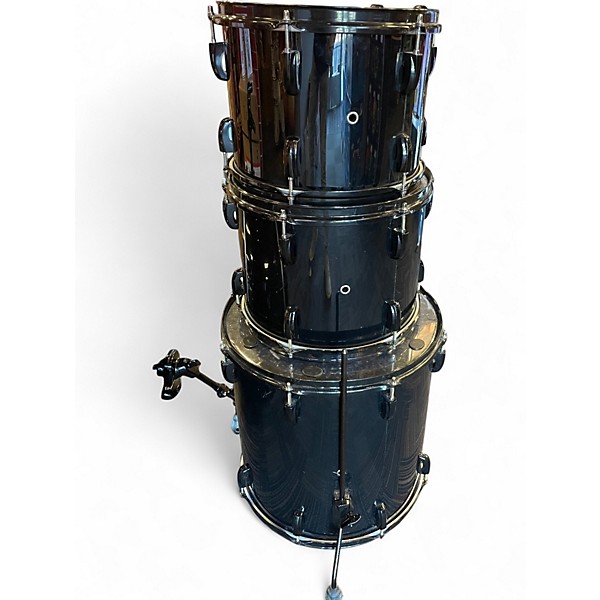 Used Pearl 5 Piece Vision SST Birch Black Drum Kit