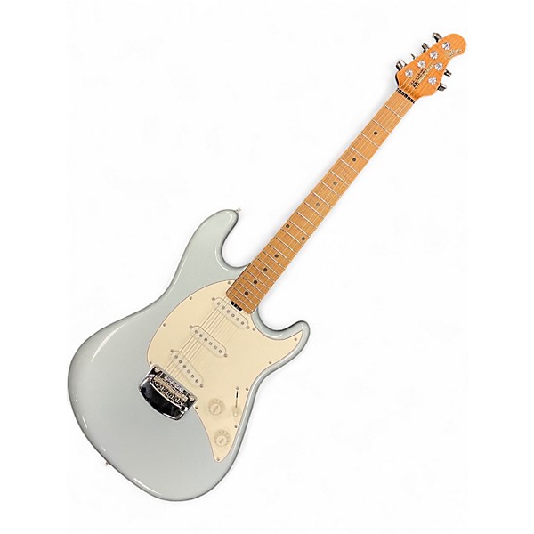 Used Ernie Ball Music Man Cutlass Silver Solid Body Electric Guitar