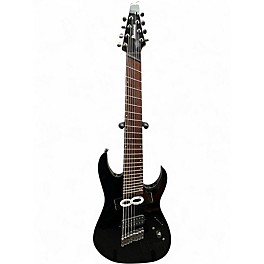Used Ibanez RGMS8 Black Solid Body Electric Guitar