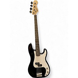Used Squier Precision Bass Black Electric Bass Guitar