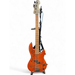 Used Luna Tattoo Bass Natural Electric Bass Guitar