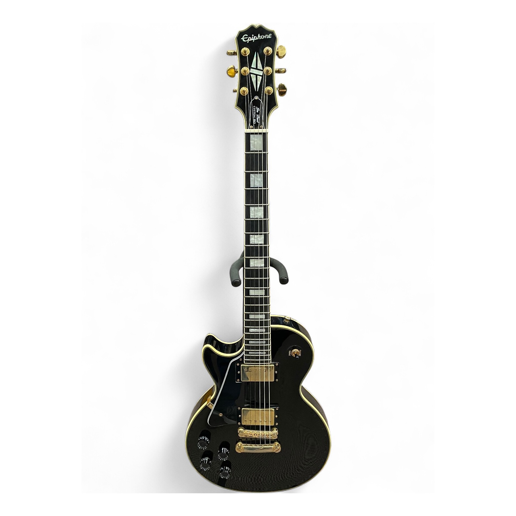 Used Epiphone LES PAUL CUSTOM LH Black Solid Body Electric