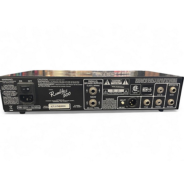 Used Fender Rumble 500 HEAD Bass Amp Head