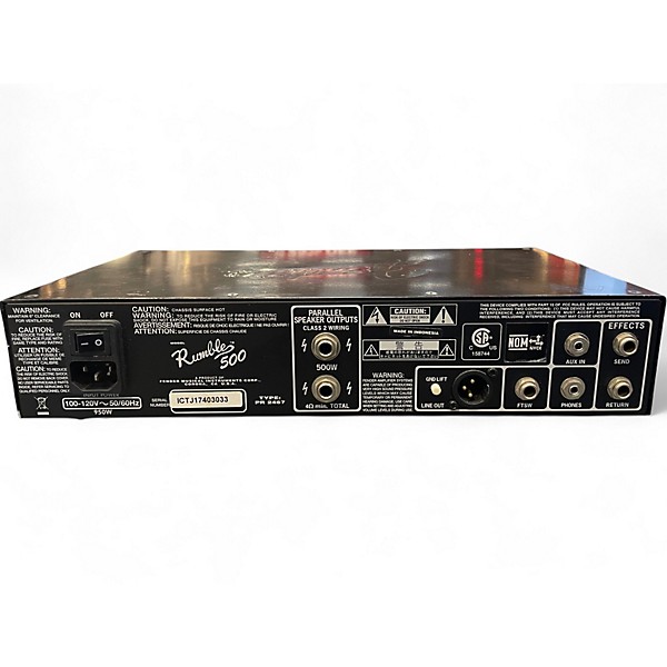Used Fender Rumble 500 HEAD Bass Amp Head