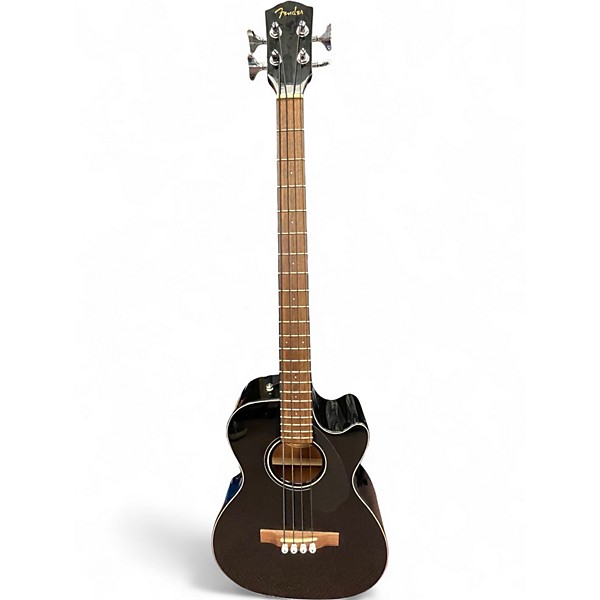 Used Fender CB60SCE Black Acoustic Bass Guitar