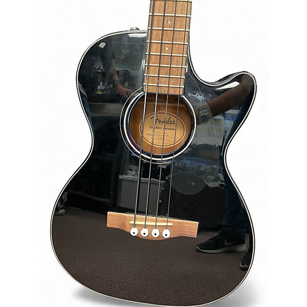 Used Fender CB60SCE Black Acoustic Bass Guitar
