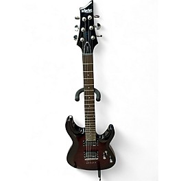 Used Schecter Guitar Research C-6 Plus Crimson Red Burst Solid Body Electric Guitar
