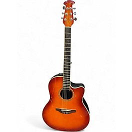 Used Ovation GC24 Celebrity autumn burst Acoustic Electric Guitar