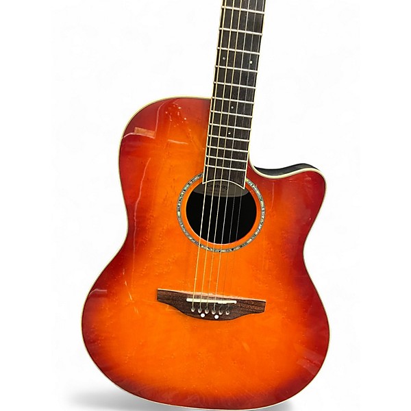 Used Ovation GC24 Celebrity autumn burst Acoustic Electric Guitar
