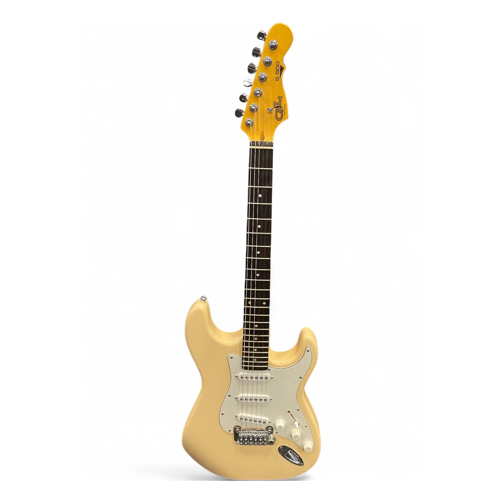 Used G&L S500 Tribute Series Antique Ivory Solid Body