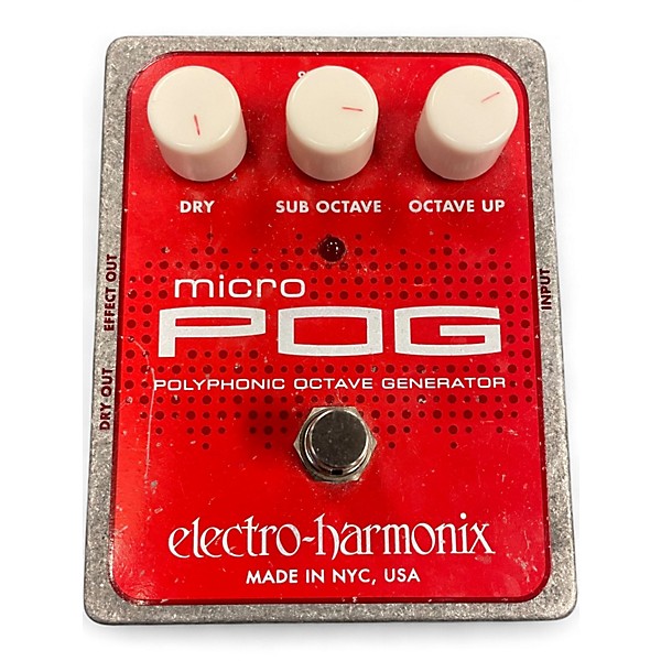 Used Electro-Harmonix Micro Pog Polyphonic Octave Generator Effect Pedal