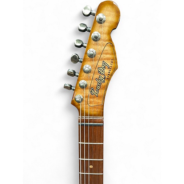 Used Lucky Dog evangelist natural orange burst Solid Body Electric Guitar