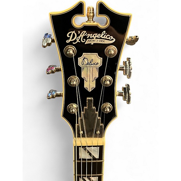 Used D'Angelico Deluxe Bedford SH Desert Gold Hollow Body Electric Guitar