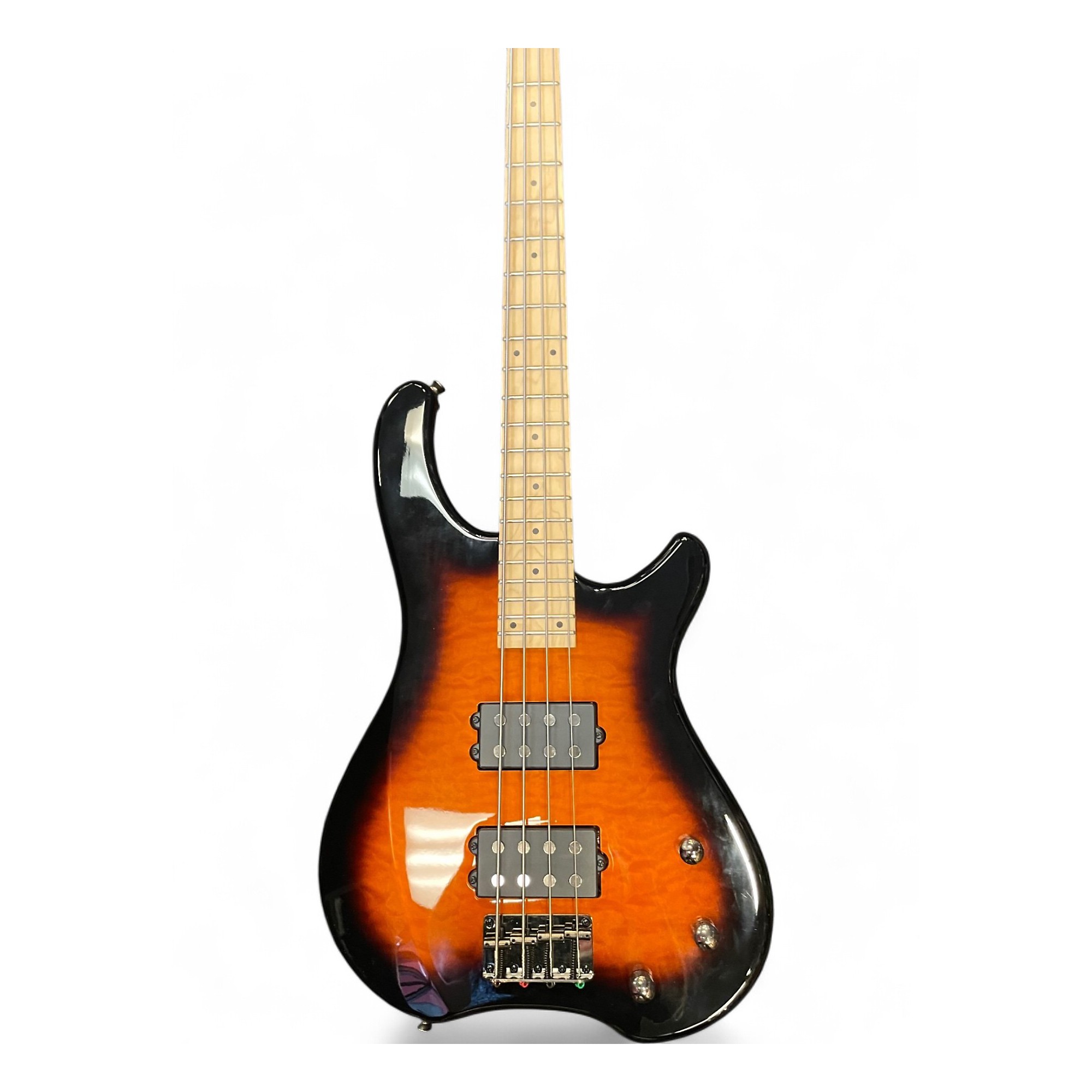 Used Fernandes Tremor 2 Tone Sunburst Electric Bass Guitar 2