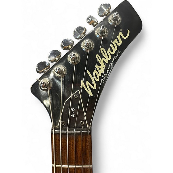 Used Washburn  A5 black Solid Body Electric Guitar
