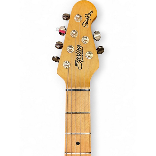 Used Sterling by Music Man Jared Dines Signature Stingray White Solid Body Electric Guitar