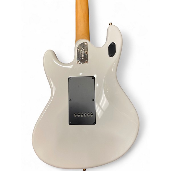Used Sterling by Music Man Jared Dines Signature Stingray White Solid Body Electric Guitar