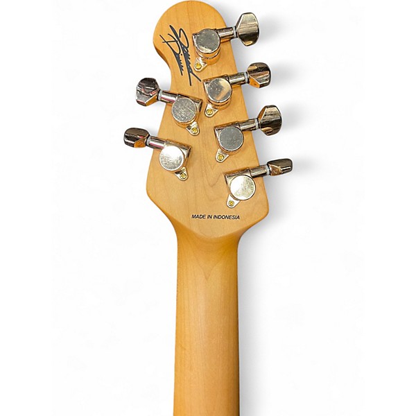 Used Sterling by Music Man Jared Dines Signature Stingray White Solid Body Electric Guitar