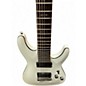 Used Schecter Guitar Research Demon 7 String white Solid Body Electric Guitar