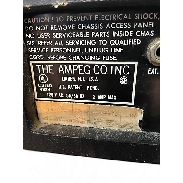 Vintage 1972 Ampeg VT-40 Tube Guitar Combo Amp