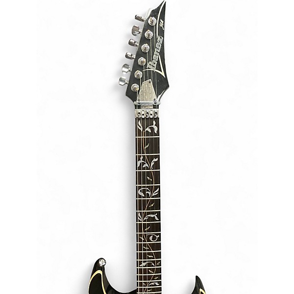 Used Ibanez JEM77VBK Black Solid Body Electric Guitar